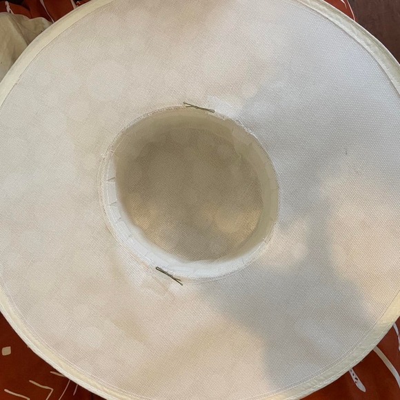 White polkadot fedora hat - Picture 3 of 5